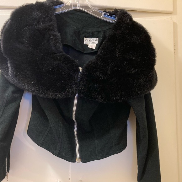 Jackets & Blazers - Paris company, Tamway black flax fur sweater. It is USA size 8, runs small